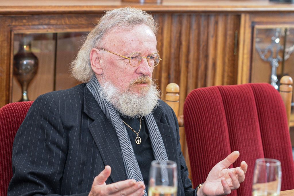 Primátor pogratuloval Karlu Sykovi k životnímu jubileu (foto: M. Pecuch, 23.9.2019)