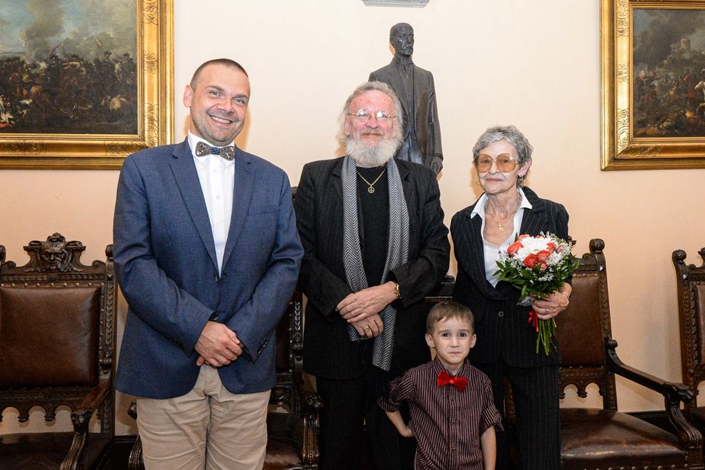 Primátor pogratuloval Karlu Sykovi k životnímu jubileu (foto: M. Pecuch, 23.9.2019)