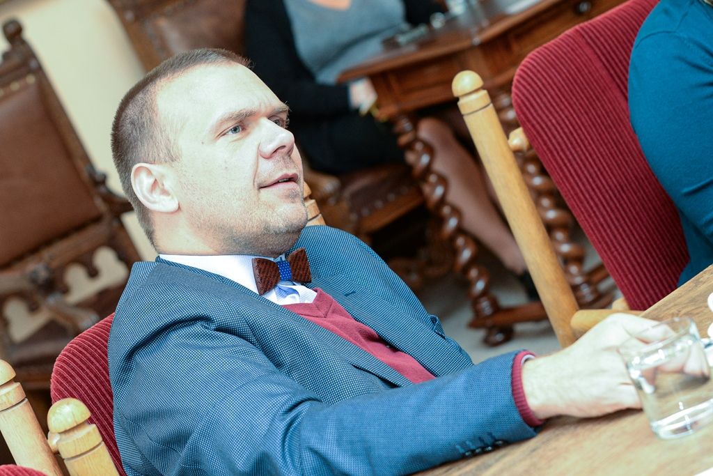 Primátor poblahopřál Janu Loučímovi k životnímu jubileu (foto: M. Pecuch, 8.10.2019)