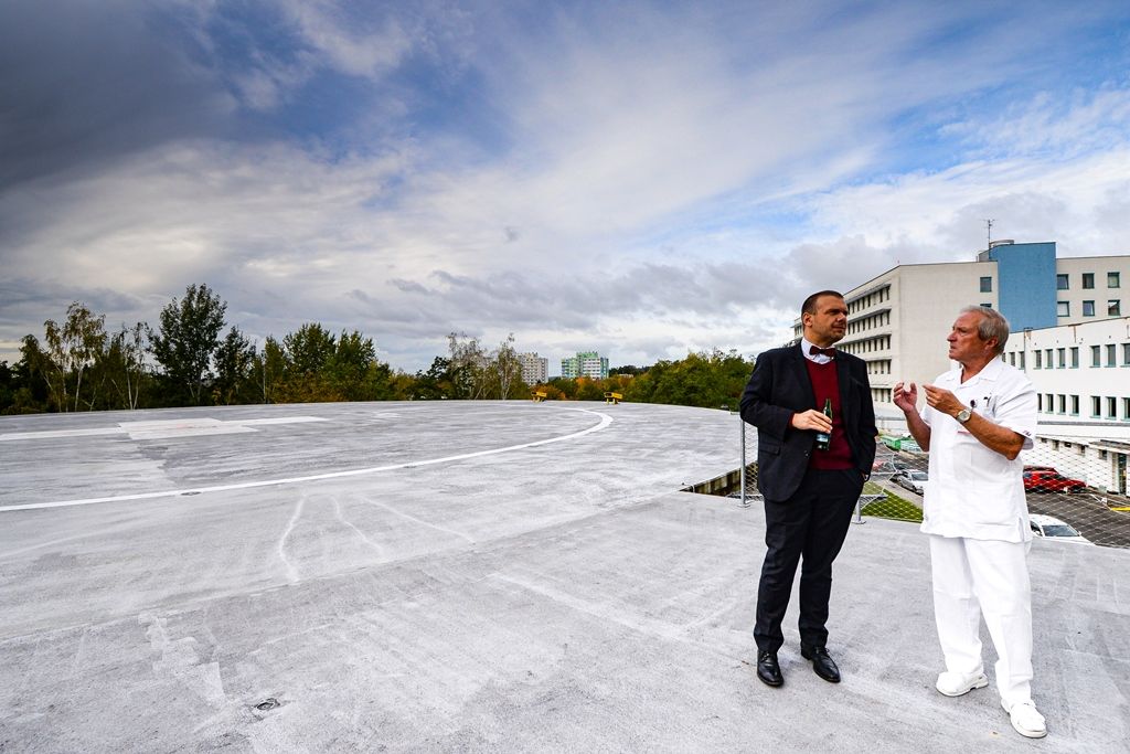 Fakultní nemocnice má nový urgentní příjem (foto: M. Pecuch, 9.10.2019)