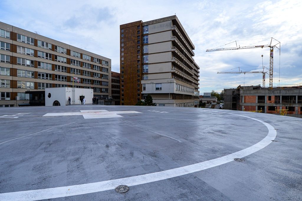 Fakultní nemocnice má nový urgentní příjem (foto: M. Pecuch, 9.10.2019)