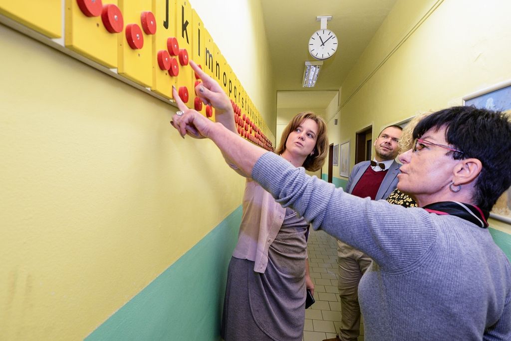 Primátor navštívil školu pro zrakově postižené (foto: M. Pecuch, 11.10.2019)