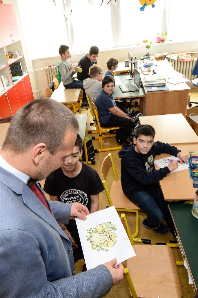 Primátor navštívil školu pro zrakově postižené (foto: M. Pecuch, 11.10.2019)