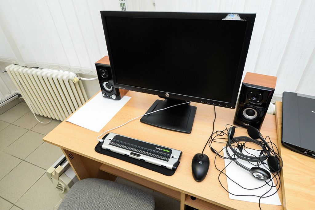 Primátor navštívil školu pro zrakově postižené (foto: M. Pecuch, 11.10.2019)