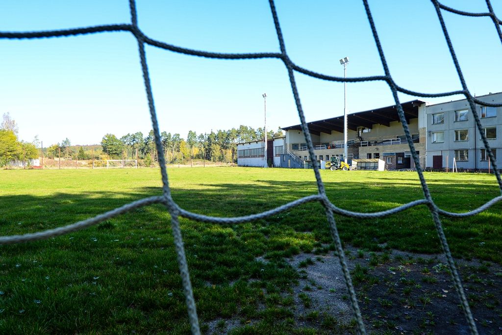 Prokopávka - zahájení stavby a současný stav / vizualizace budoucího stavu (foto: M. Pecuch, 14.10.2019)