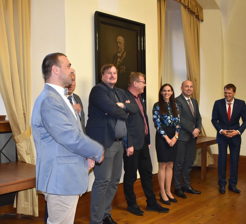 Plzeňští atleti prezentovali své skvělé úspěchy na radnici (foto: A. Jarošová, 14.10.2019)