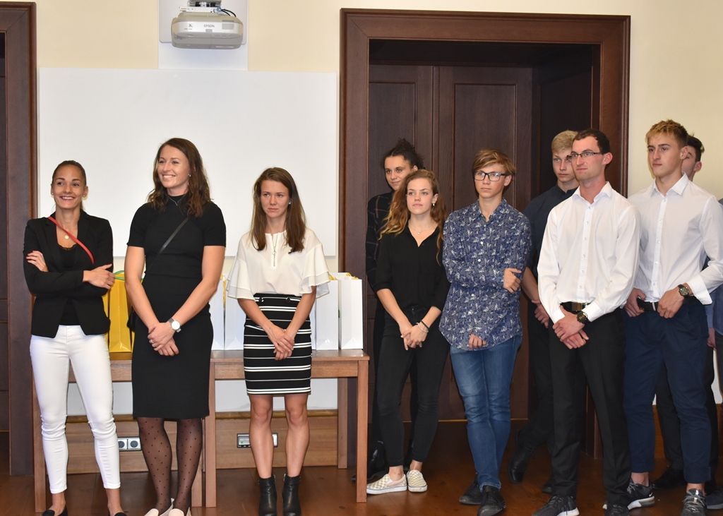 Plzeňští atleti prezentovali své skvělé úspěchy na radnici (foto: A. Jarošová, 14.10.2019)