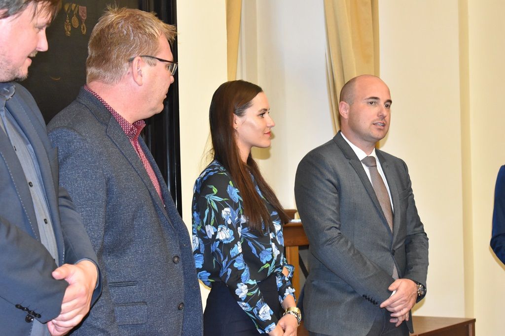 Plzeňští atleti prezentovali své skvělé úspěchy na radnici (foto: A. Jarošová, 14.10.2019)