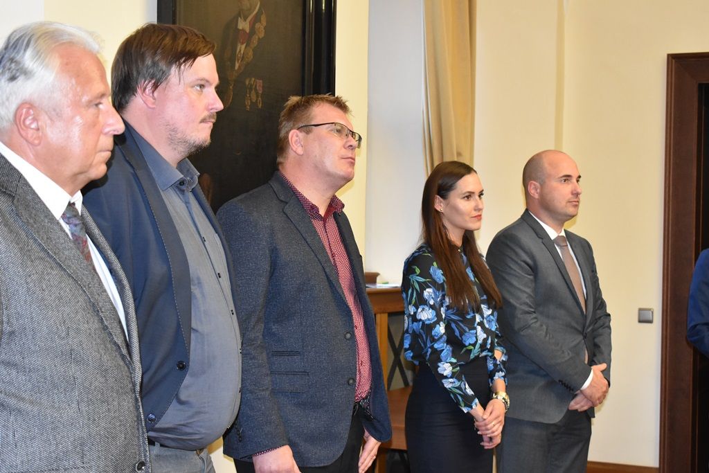 Plzeňští atleti prezentovali své skvělé úspěchy na radnici (foto: A. Jarošová, 14.10.2019)