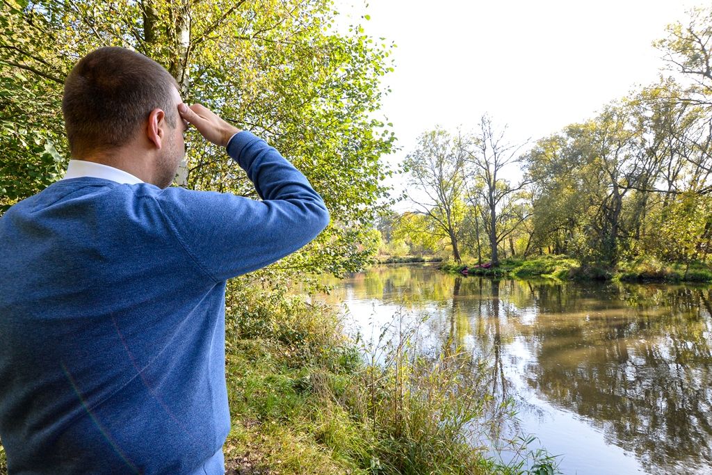Vodárna a hasiči pracovali na zajištění zdroje pitné vody pro Plzeň (foto: M. Pecuch, 14.10.2019)