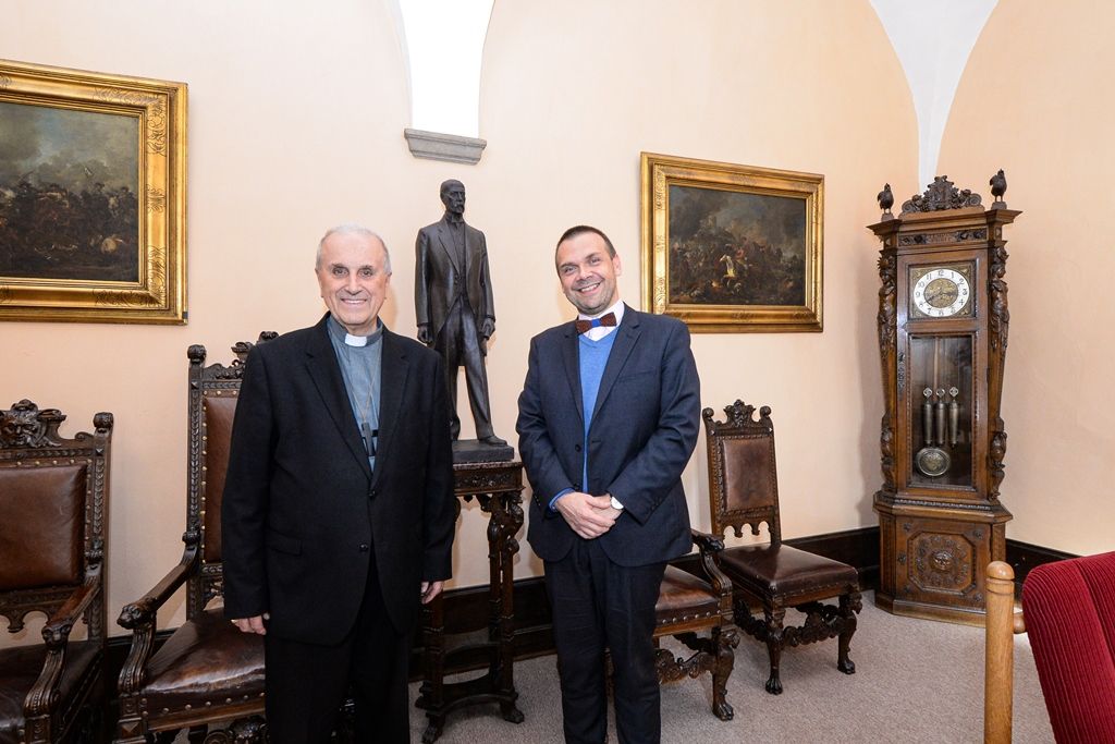 Slavnostní přijetí emeritního plzeňského biskupa Mons. Františka Radkovského