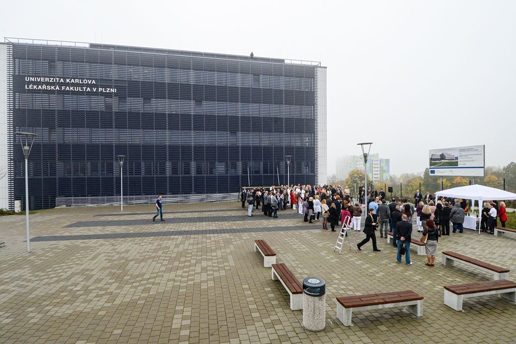 Zahájení druhé etapy výstavby Univerzitního medicínského centra UniMec (foto: M. Pecuch, 22.10.2019)