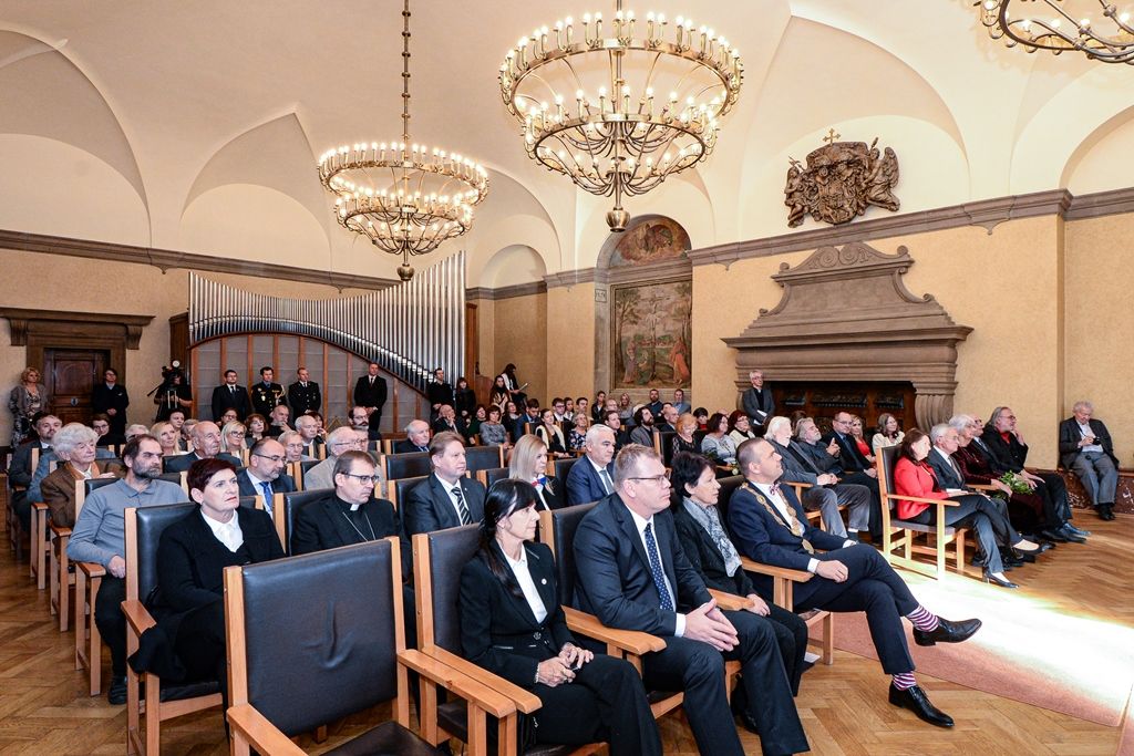 Plzeň oceňovala u příležitosti oslav vzniku Československa (foto: M. Pecuch, 28.10.2019)