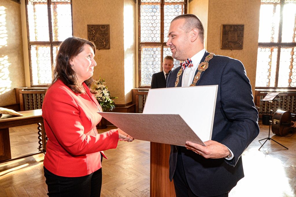 Plzeň oceňovala u příležitosti oslav vzniku Československa (foto: M. Pecuch, 28.10.2019)