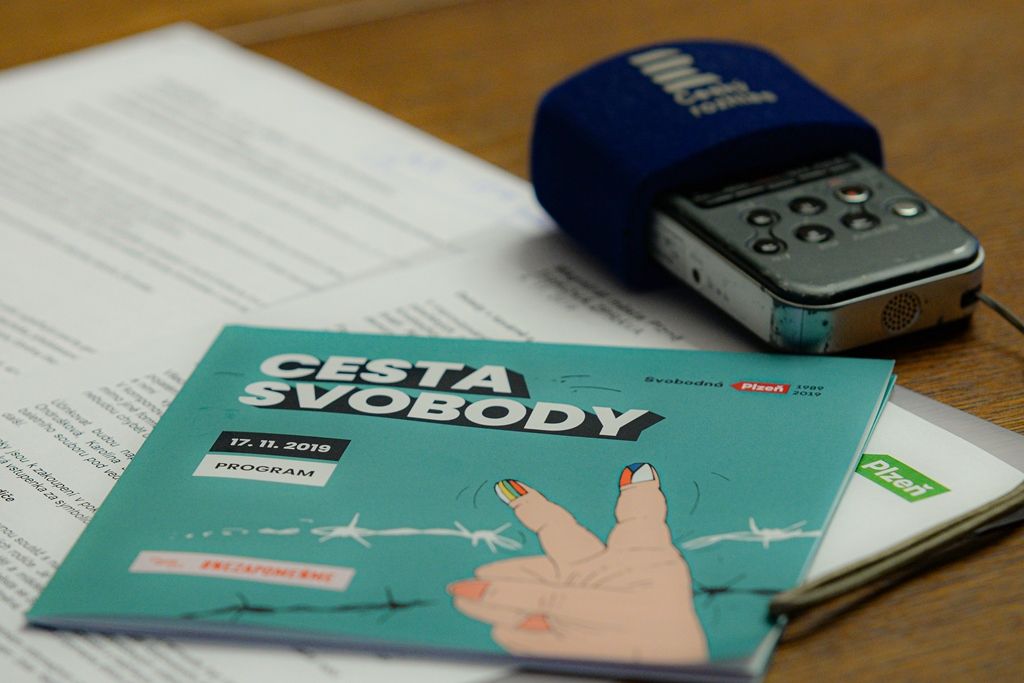 Tisková konference k programu projektu Cesta svobody (foto: M. Pecuch, 4.11.2019)