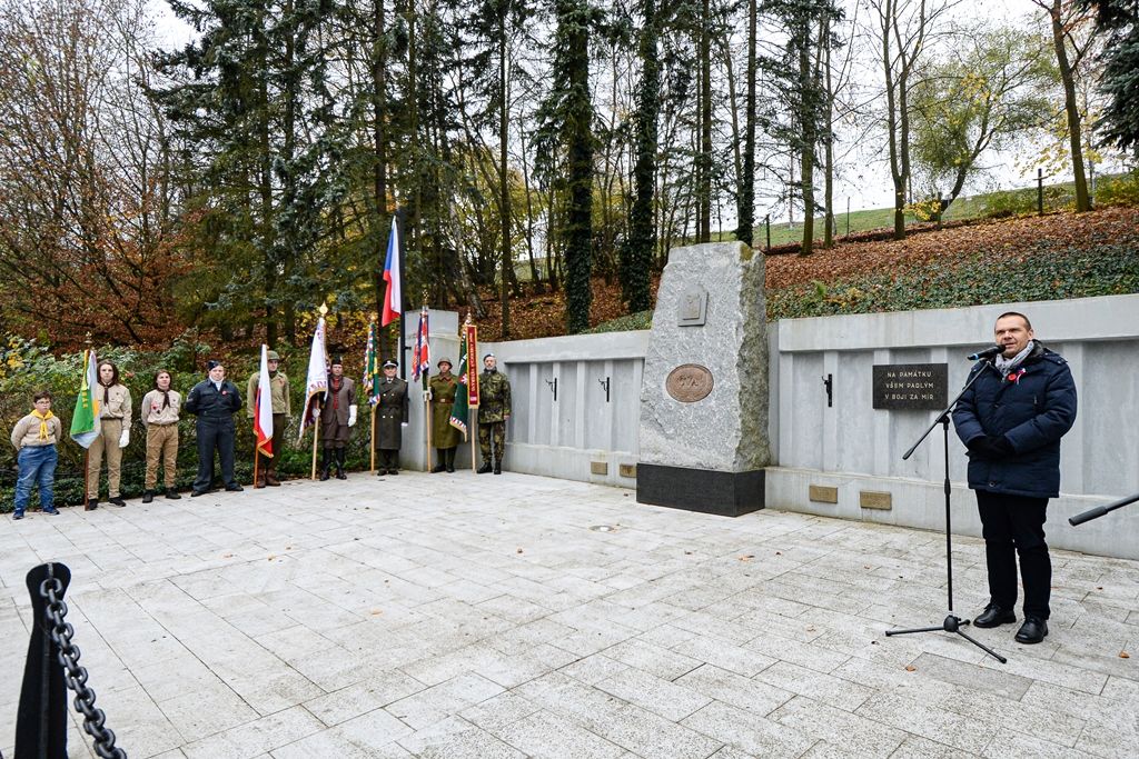 Plzeň vzpomínala na válečné veterány (foto: M. Pecuch, 11.11.2019)