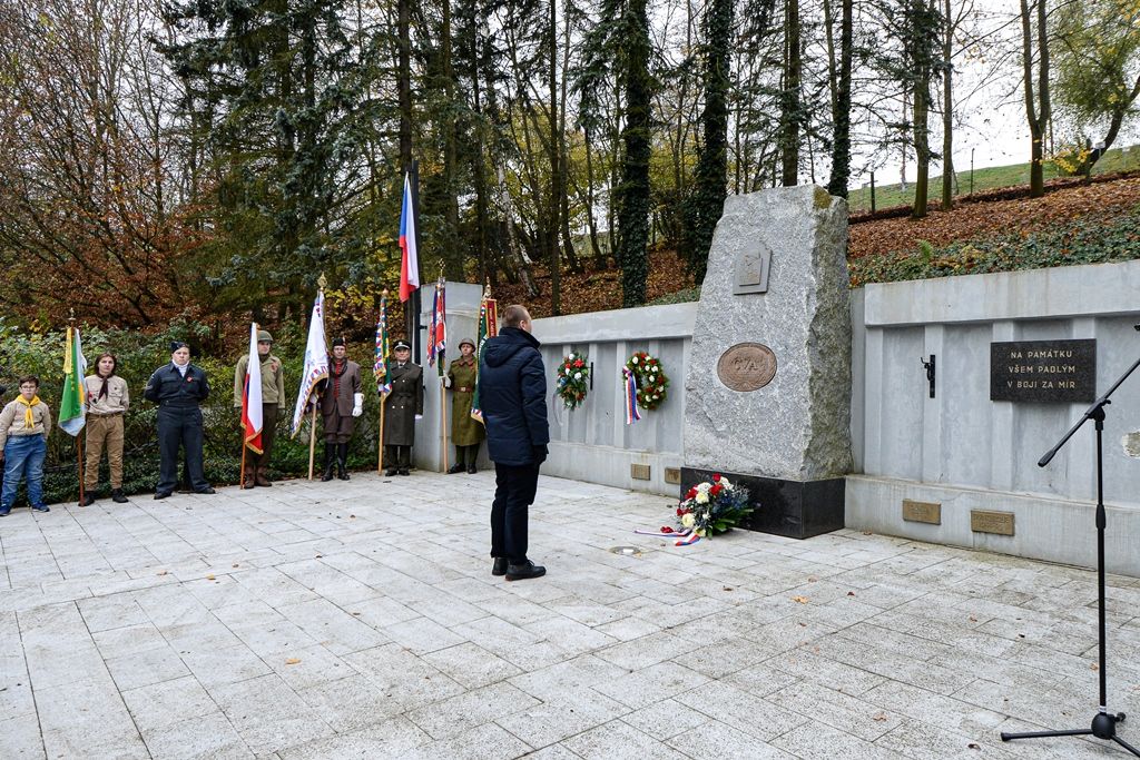 Plzeň vzpomínala na válečné veterány (foto: M. Pecuch, 11.11.2019)