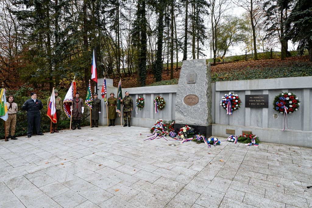 Plzeň vzpomínala na válečné veterány (foto: M. Pecuch, 11.11.2019)