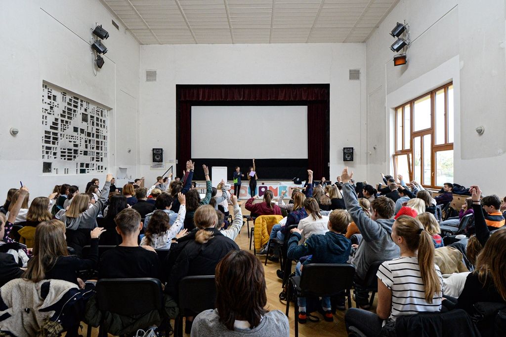 V Plzni společně zasedly městský a krajský parlament dětí a mládeže (foto: M. Pecuch, 12.11.2019)