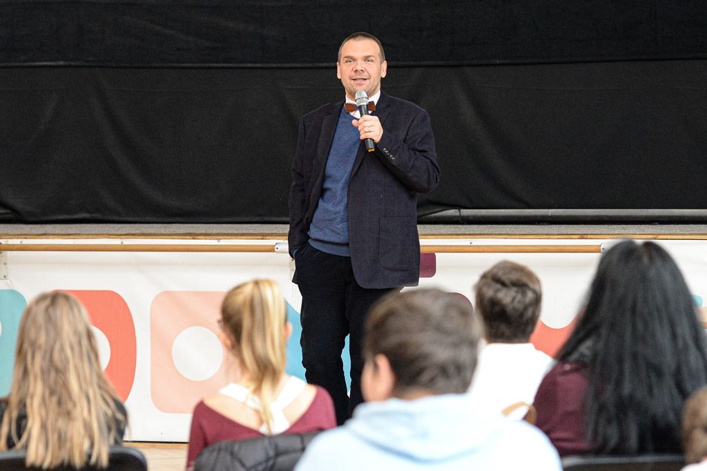 V Plzni společně zasedly městský a krajský parlament dětí a mládeže (foto: M. Pecuch, 12.11.2019)