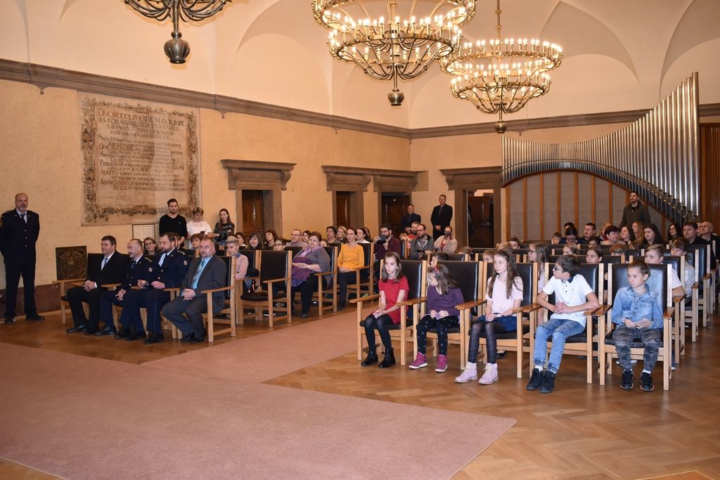 Kdy zavolat 150 - vyhlášení výsledků soutěže (foto: A. Jarošová, 12.11.2019)