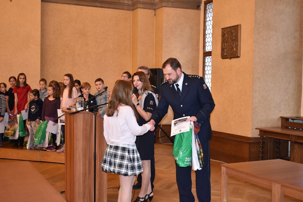 Kdy zavolat 150 - vyhlášení výsledků soutěže (foto: A. Jarošová, 12.11.2019)