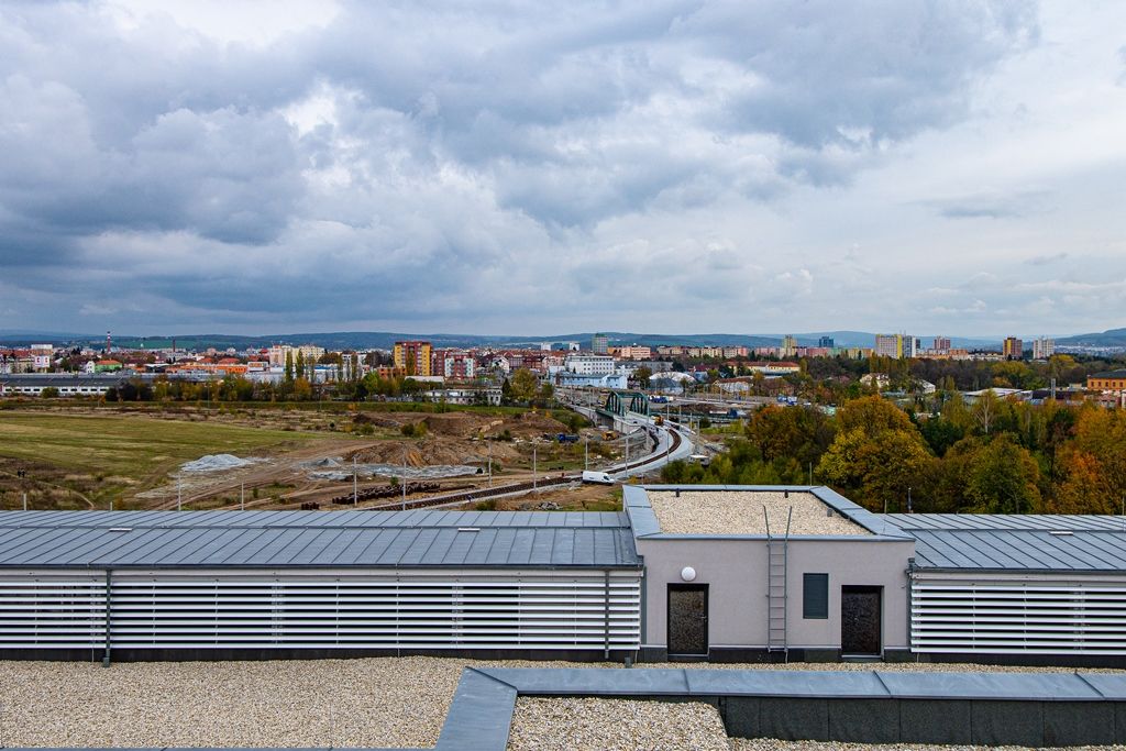 Stavba tramvajové trati na Borská pole (foto: M. Pecuch, 29.10.2019)