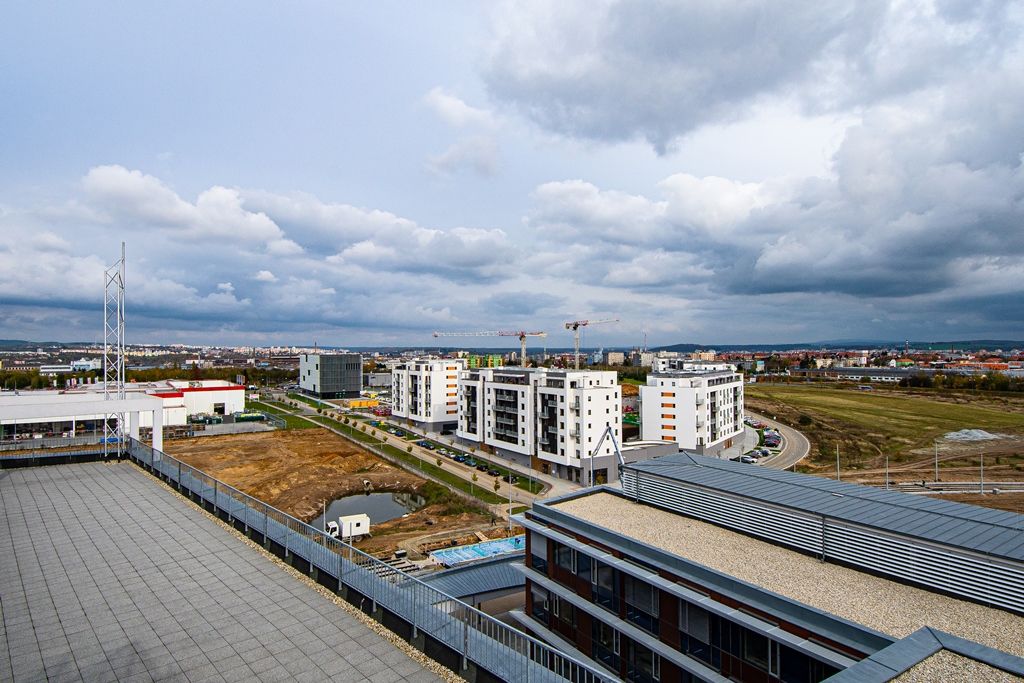 Stavba tramvajové trati na Borská pole (foto: M. Pecuch, 29.10.2019)