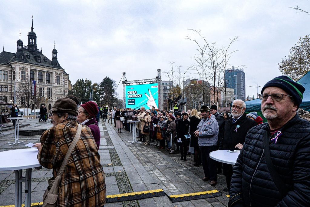 Plzeň slaví 30 let od sametové revoluce (foto: M. Pecuch, 17.11.2019)