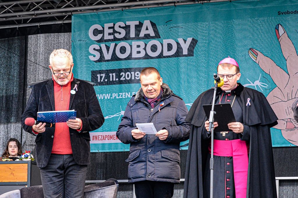 Plzeň slaví 30 let od sametové revoluce (foto: M. Pecuch, 17.11.2019)