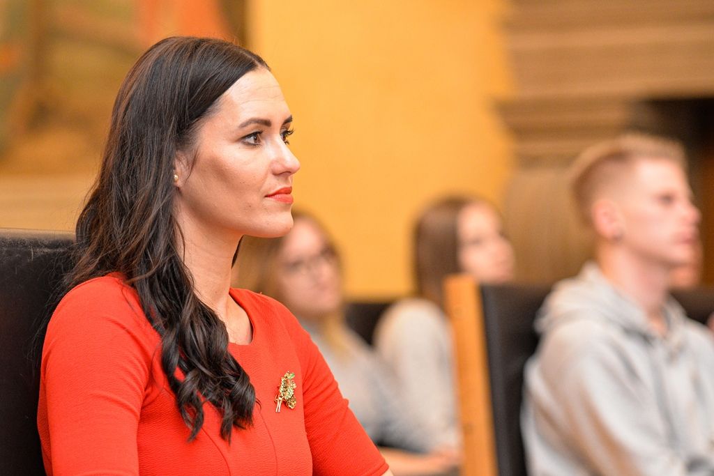 Přijetí Obchodní akademie Plzeň a Berufliches Schulzentrum z Regensburgu (foto: M. Pecuch, 26.11.2019)