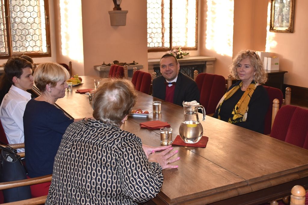 Přijetí žáků Benešovy základní školy (foto: E. Barborková, 10.12.2019)