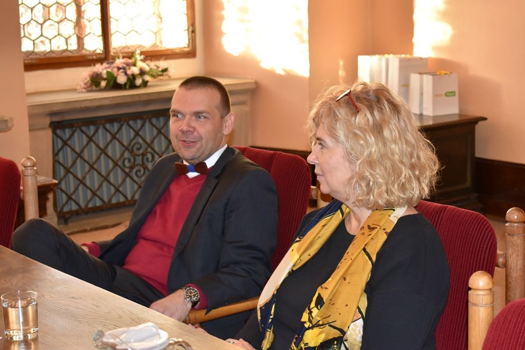 Přijetí žáků Benešovy základní školy (foto: E. Barborková, 10.12.2019)