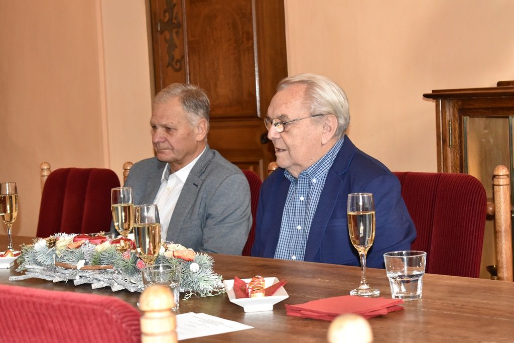 Přijetí házenkářské legendy K. Čermáka(fotografie: A. Jarošová, 10.12.2019)