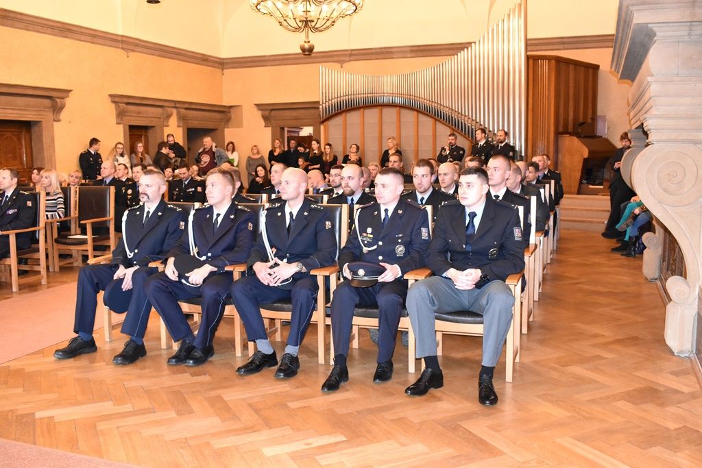 Oceňování za záchranu života a majetku (fotografie: A. Jarošová, 11.12.2019)