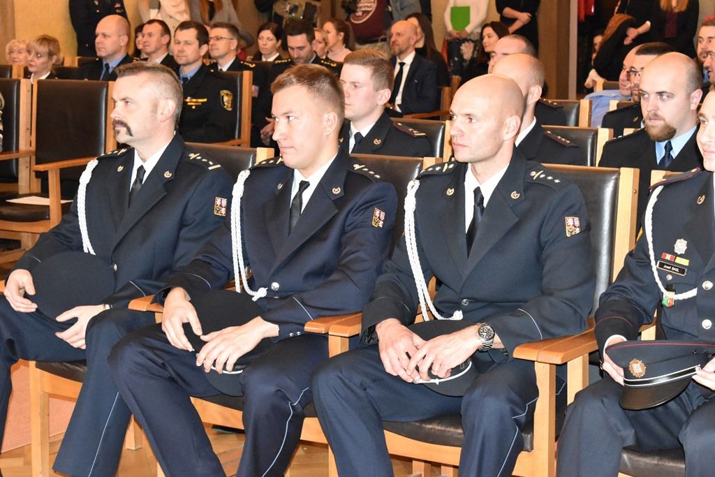 Oceňování za záchranu života a majetku (fotografie: A. Jarošová, 11.12.2019)