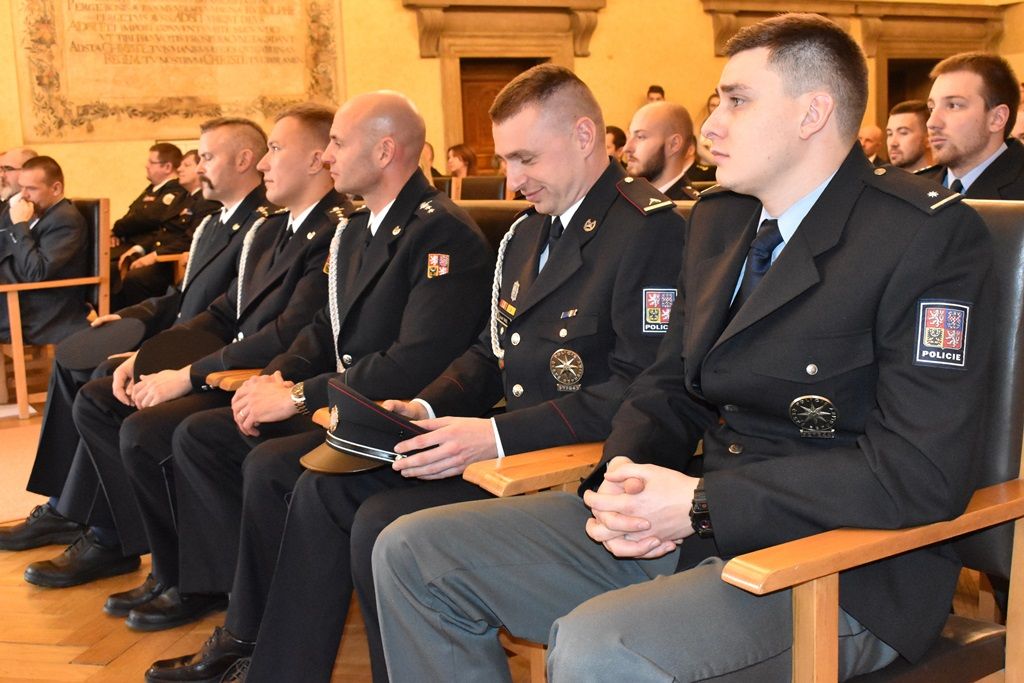 Oceňování za záchranu života a majetku (fotografie: A. Jarošová, 11.12.2019)