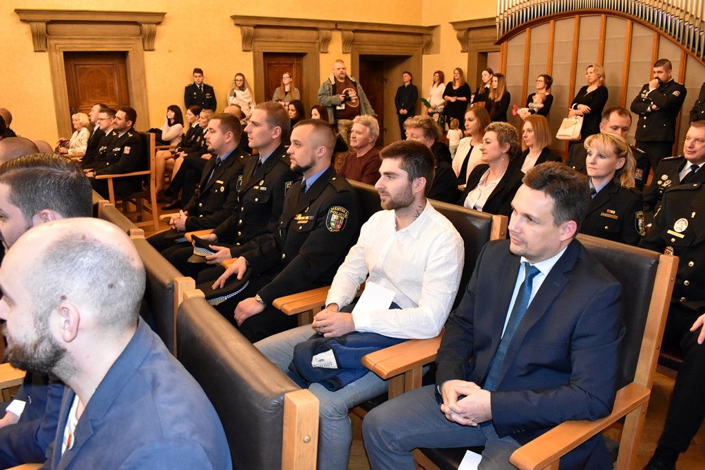 Oceňování za záchranu života a majetku (fotografie: A. Jarošová, 11.12.2019)