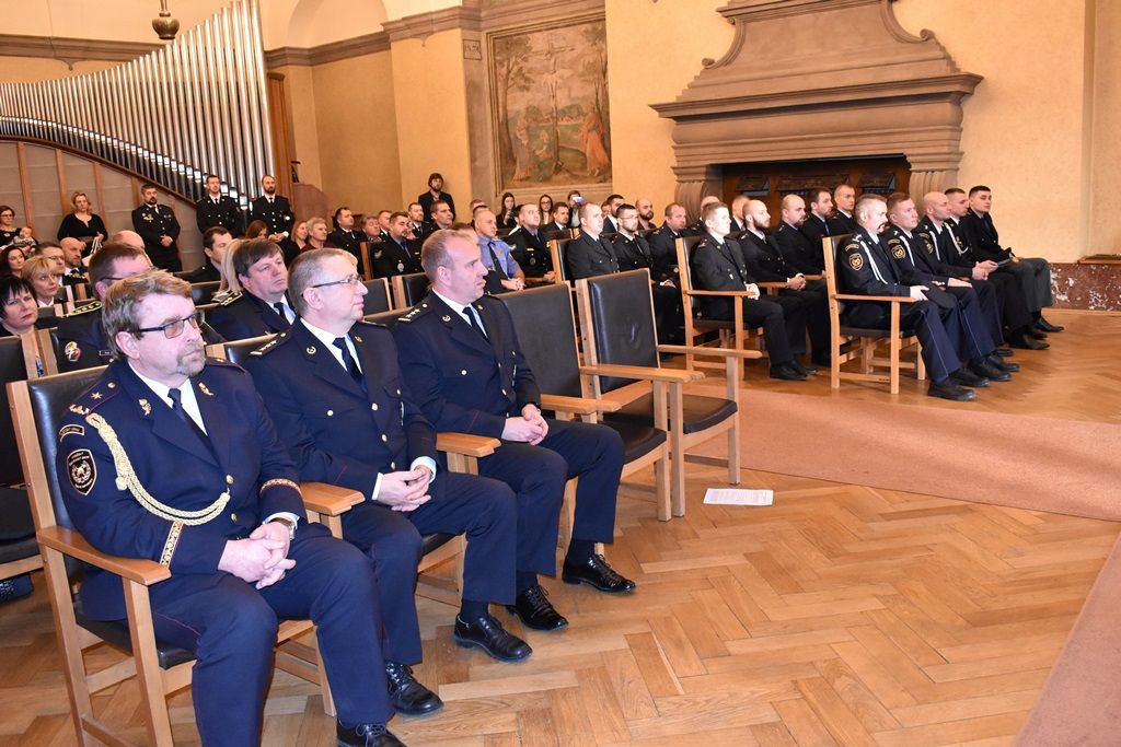 Oceňování za záchranu života a majetku (fotografie: A. Jarošová, 11.12.2019)