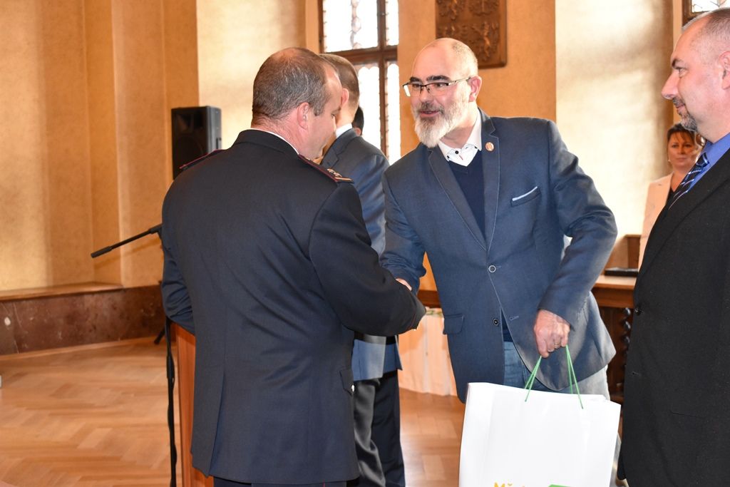 Oceňování za záchranu života a majetku (fotografie: A. Jarošová, 11.12.2019)