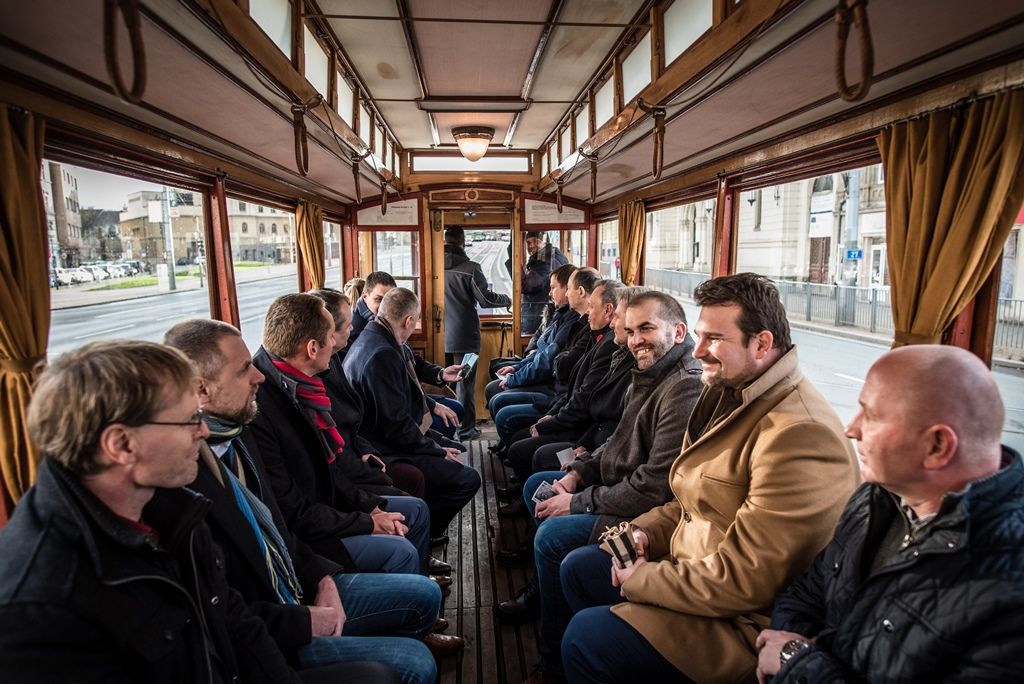 Otevření tramvajové tratě k Západočeské univerzitě (foto: M. Říský, 15.12.2019)