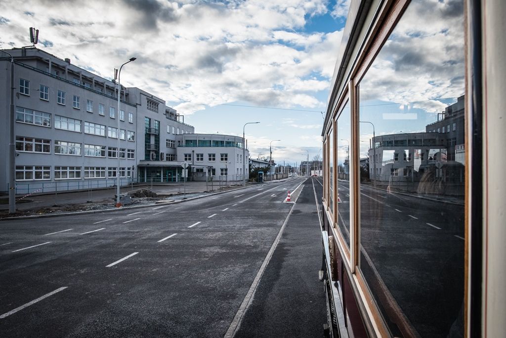 Otevření tramvajové tratě k Západočeské univerzitě (foto: M. Říský, 15.12.2019)