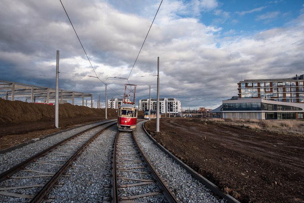 Otevření tramvajové tratě k Západočeské univerzitě (foto: M. Říský, 15.12.2019)