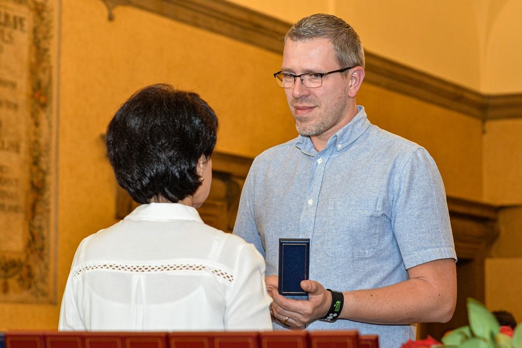 Město a Český červený kříž ocenily dárce krve (foto: M. Pecuch, 16.12.2019)