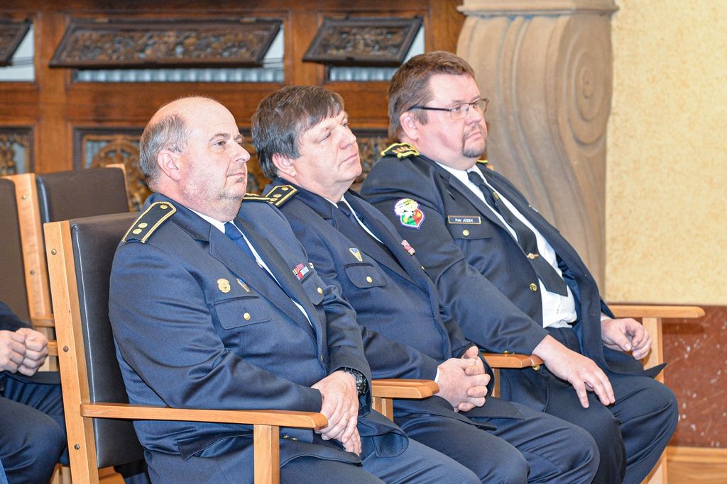 Město poděkovalo dobrovolným hasičům za celoroční práci