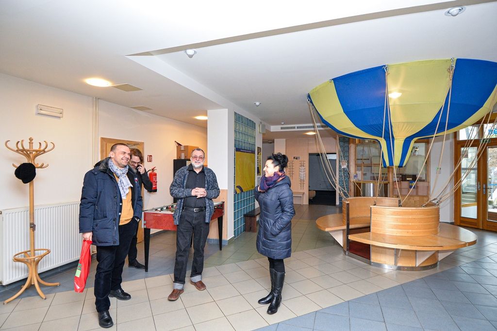 Primátor Martin Baxa navštívil sociální zařízení v Plzni (foto: M. Fialová / M. Pecuch, 3.1.2020)