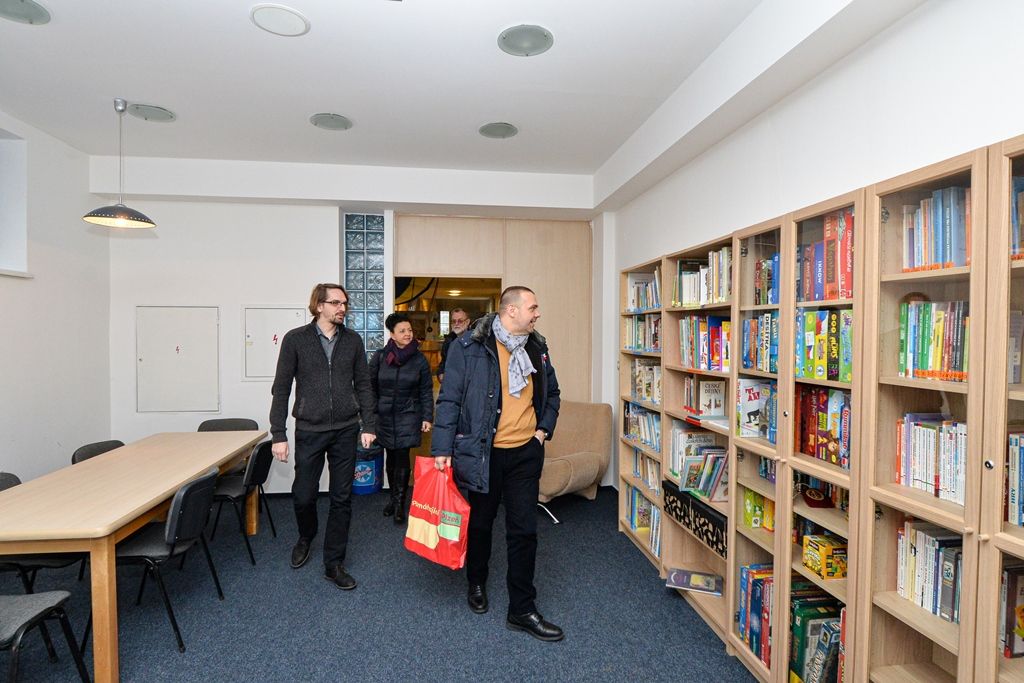 Primátor Martin Baxa navštívil sociální zařízení v Plzni (foto: M. Fialová / M. Pecuch, 3.1.2020)