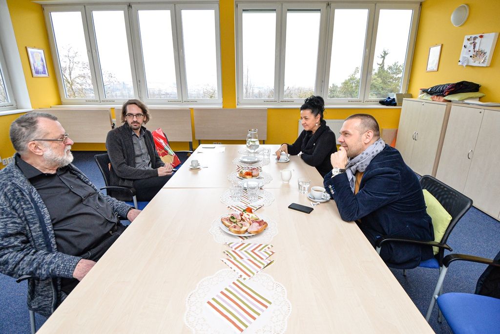 Primátor Martin Baxa navštívil sociální zařízení v Plzni (foto: M. Fialová / M. Pecuch, 3.1.2020)