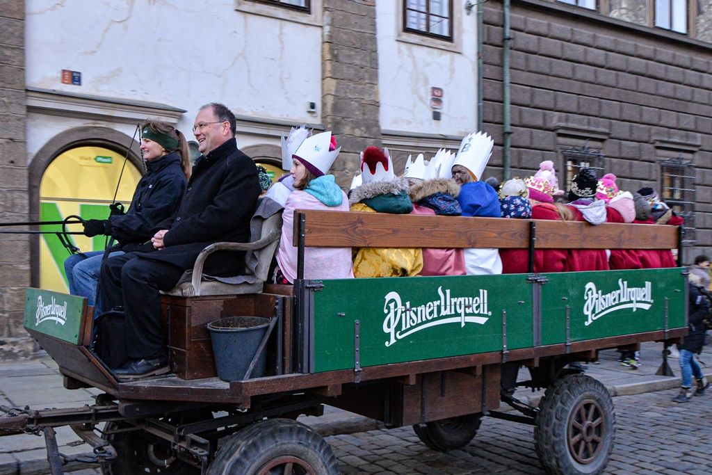 Tříkrálová sbírka slavnostně začala na plzeňské radnici (foto: M. Pecuch, 6. a 7.1.2020)