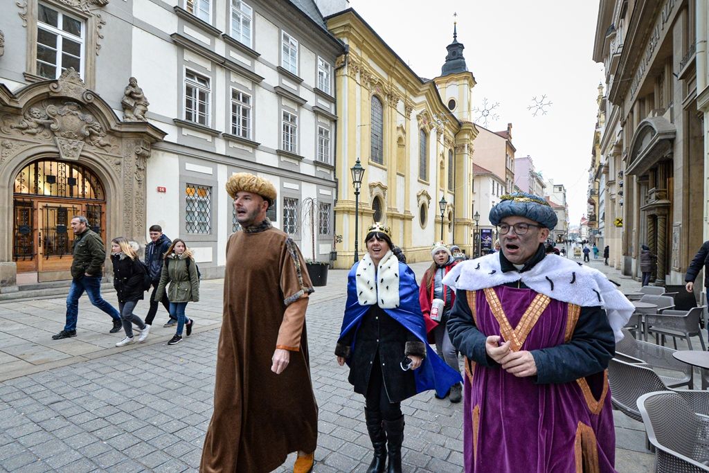Tříkrálová sbírka slavnostně začala na plzeňské radnici (foto: M. Pecuch, 6. a 7.1.2020)